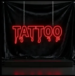 Lampada Neon LED "TATTOO" Goccia
