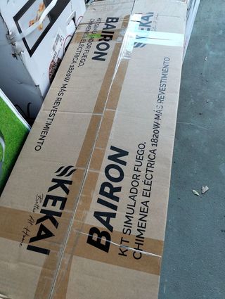 Kekai Chimenea eléctrica Bairon 90x30x75 cm 1820W