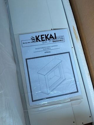 Kekai Chimenea eléctrica Bairon 90x30x75 cm 1820W