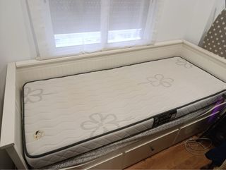 Cama nido Hemnes con 2 colchones