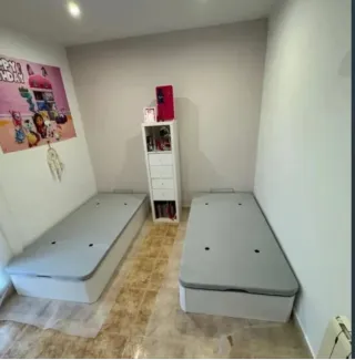 Canapé abatible y colchón beige/gris