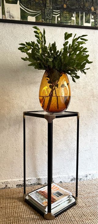 Vintage mesa auxiliar Pilastro Italiano años 70