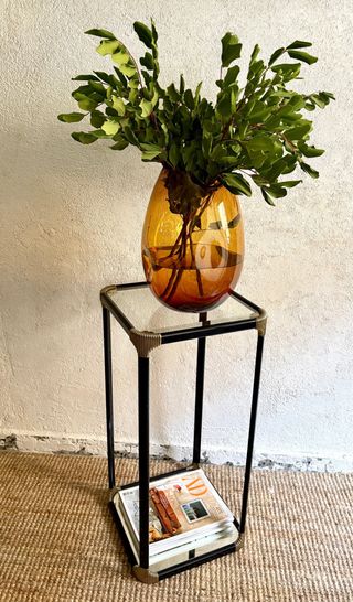 Vintage mesa auxiliar Pilastro Italiano años 70