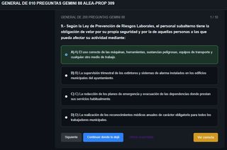 Tests de Oposición Subalterno Jerez