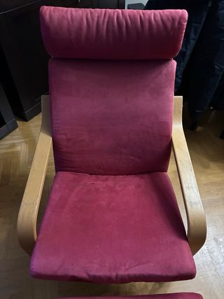 Poltrona Ikea con poggiapiedi