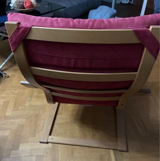 Poltrona Ikea con poggiapiedi