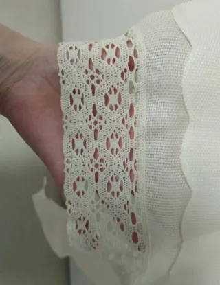 Vestido de Comunión de seda con cancan incluido