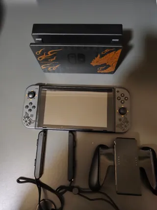 Nintendo Switch 2019 Ed MHR + Juegos + Accesorios