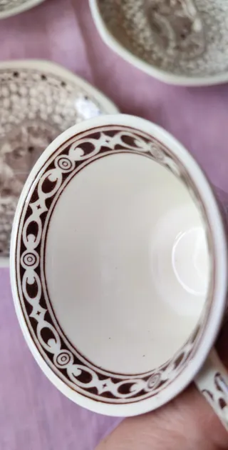 Set 6 Tazze Caffè Adams England Porcellana