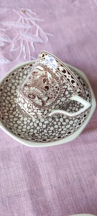 Set 6 Tazze Caffè Adams England Porcellana