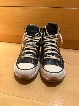 Converse Piel Negras Mujer Talla 38,5