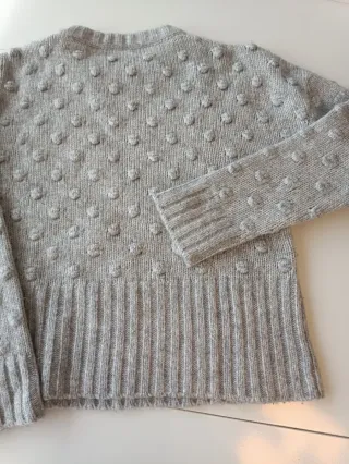 Jersey Massimo Dutti Mujer Gris Talla S