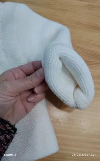 Abrigo blanco 6-12 meses