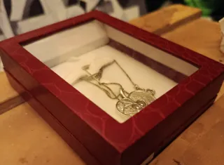 Colgante Plata Ley Corazón Manzana