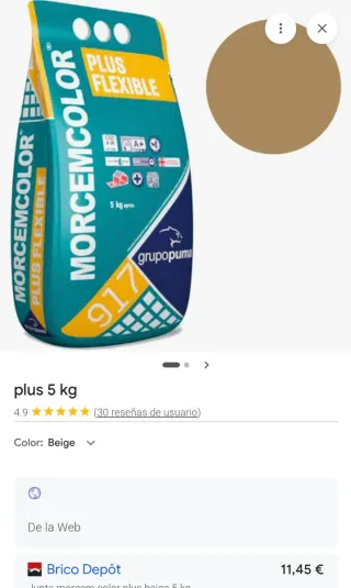 Borada Morcemcolor Plus Flexible 5kg varios colore