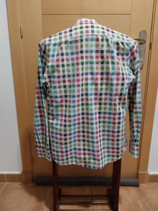 Camisa cuadros multicolor Purificación García Tall
