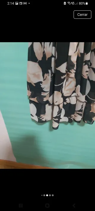 Vestido flores negro nuevo