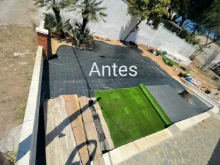 Servicio de jardinería y césped artificial