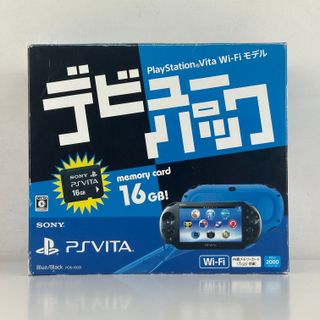 Sony PS Vita Blue Black Wi-Fi Debut Pack PCH-2000Z