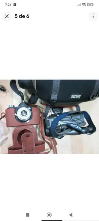 Cámaras de video antiguas y de fotos