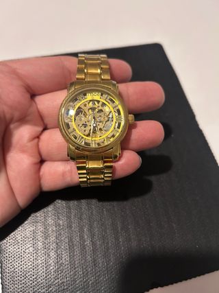 Reloj MCE Dorado Esqueleto