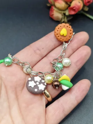 Bracciale Fimo Fiocco e Pan di Stelle