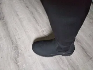 Botas altas negras talla 36