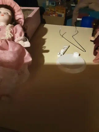 2 Bambole in Porcellana con Abito Rosa