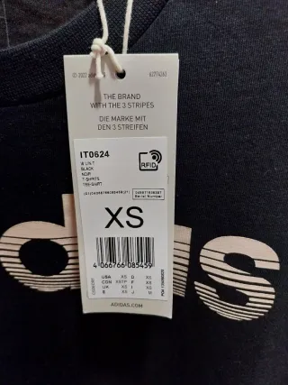 Camiseta Adidas Talla XS Negra