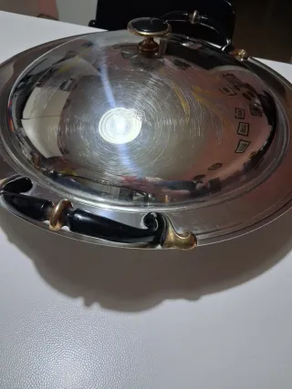 Porta portate in acciaio con coperchio