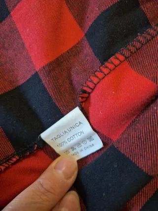 Camicia a quadri cotone uomo/donna