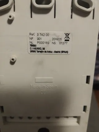 Telefonillo portero automático blanco