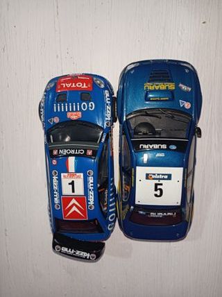 Scalextric Pack Subaru Solberg + Citroën Loeb