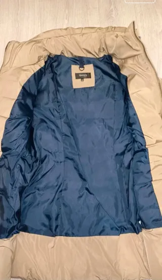 Chaqueta acolchada beige mujer nueva