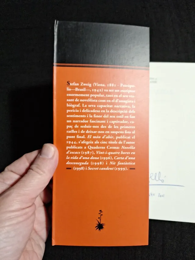 Stefan Zweig. El món d'ahir. Memòries d'un europeu