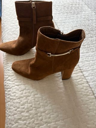 Botines Ante Camel Talla 37