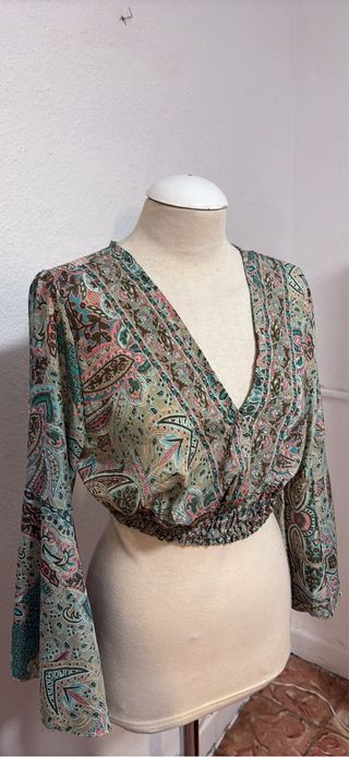 Blusa estampada talla única