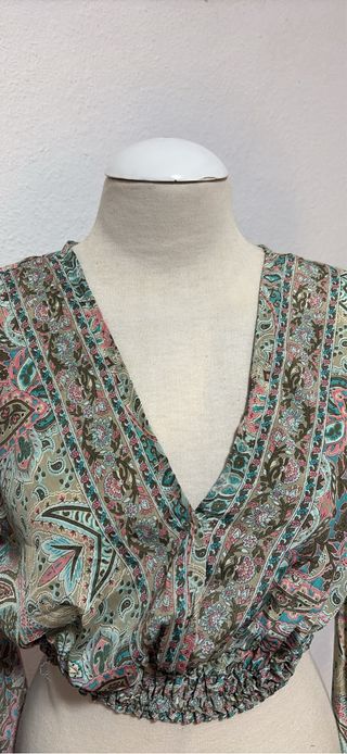 Blusa estampada talla única