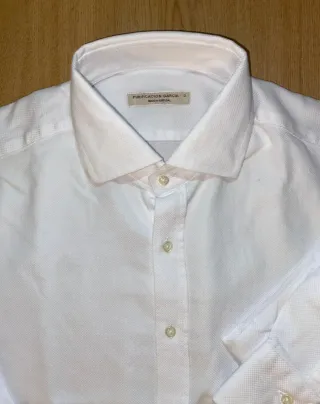 Camisa Purificación García Blanca Hombre