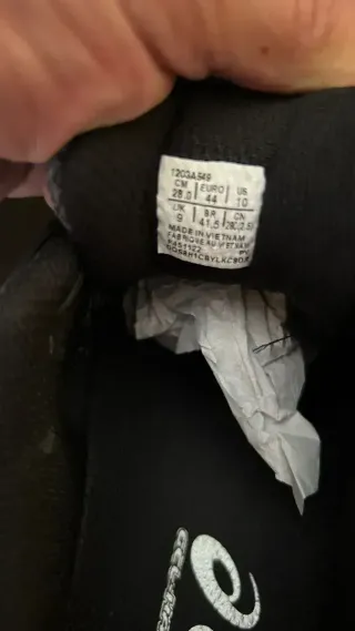 Asics Zapatillas Running Plata y Negro