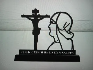 Silueta Costalero y Crucificado 3D