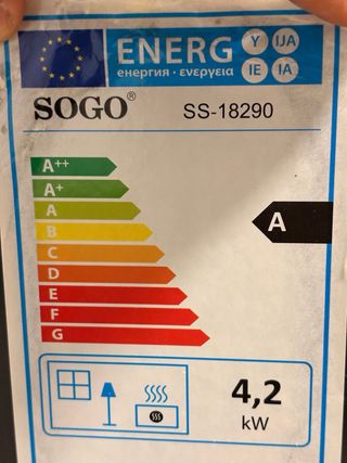 Calentador catalítico Sogo gas butano