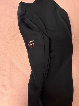Chaqueta de equitación azul y negra