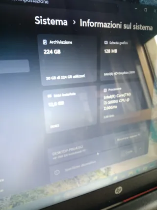 HP G5 Notebook 11 + Win 11 + 12GB RAM + SSD