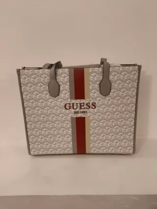 Borsa Guess con logo e strisce