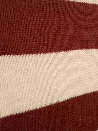 Jersey Janina cuello alto rayas talla 42