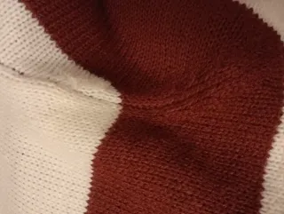 Jersey Janina cuello alto rayas talla 42