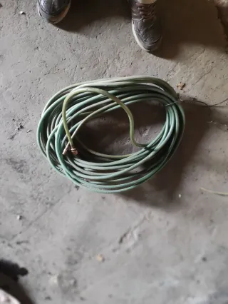 Manguera de aire azul con acople