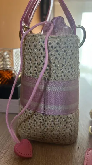 Bolso Dior Beige y Rosa