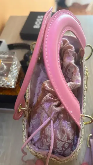 Bolso Dior Beige y Rosa